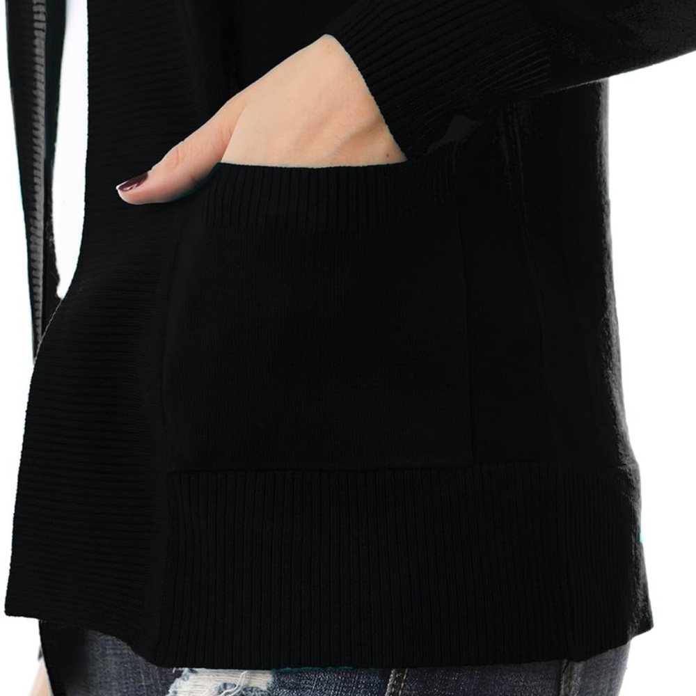 Cielo Everyday Ultra Soft Black Cardigan Size Large - Picture 12 of 14